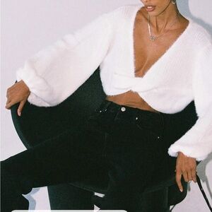 Princess Polly White Knit Sweater